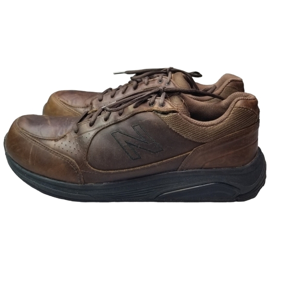New Balance 928 brown leather walking shoes - Picture 1 of 16